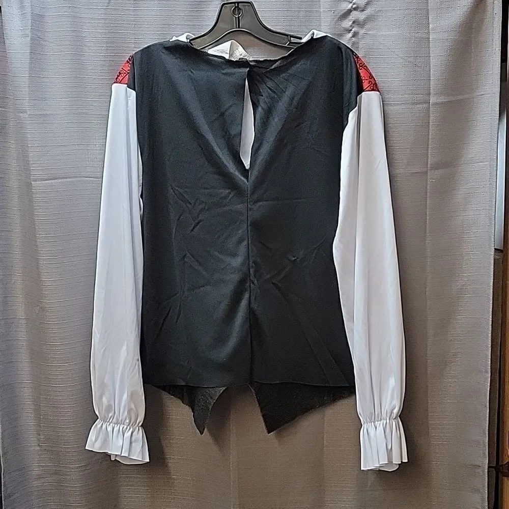 Vampire shirt w/attached vest and‎ cape Adult medium